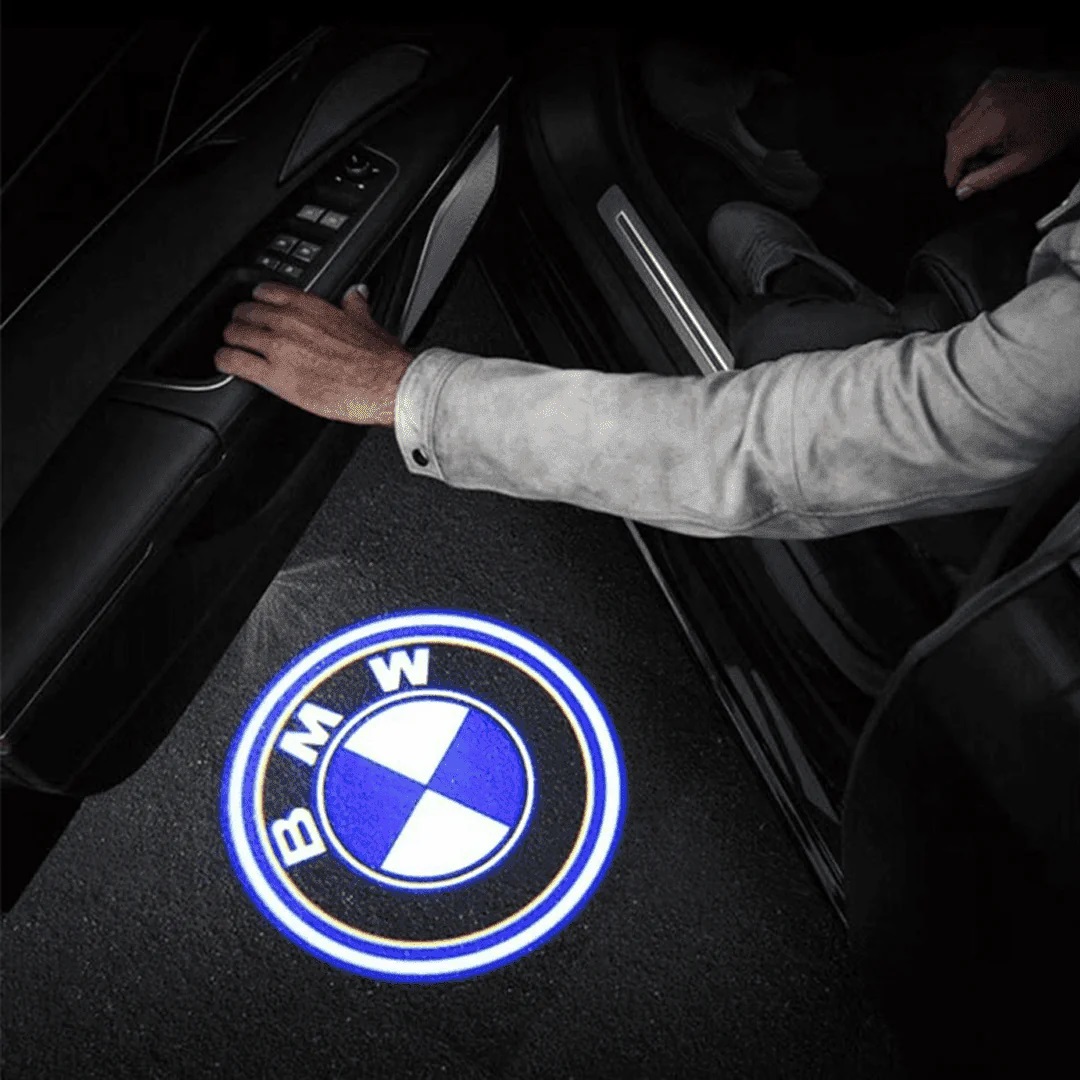BMW car door logo light