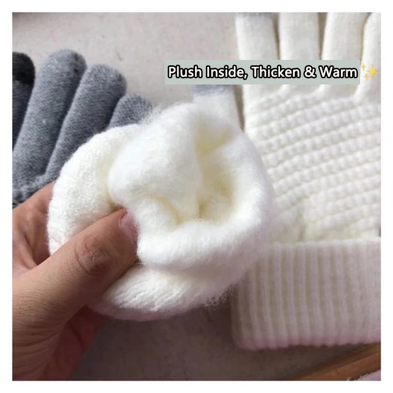 cashmere knitted gloves