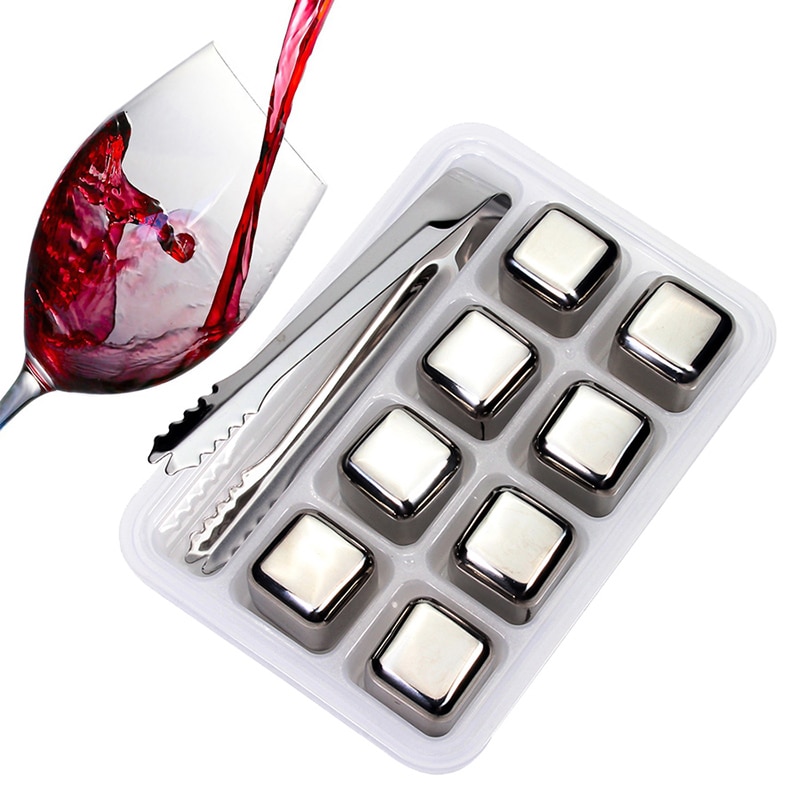 stainless steel ice cube for wine