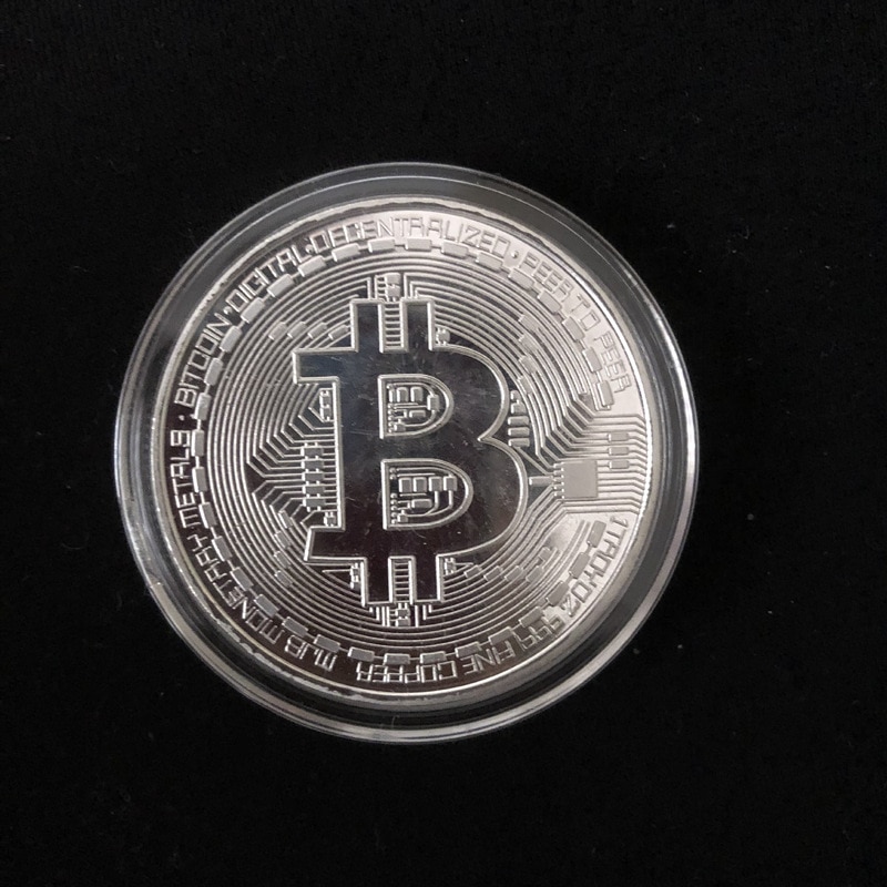 Gold Brick Bitcoin Commemorative Collectors Gift  Coin Bit Coin Art Collectio VA 