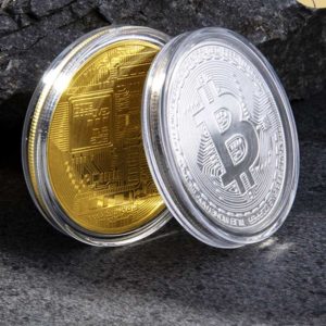Physical Dogecoin Ethereum Ripple Bitcoin Cardano Gold/Silver Plated