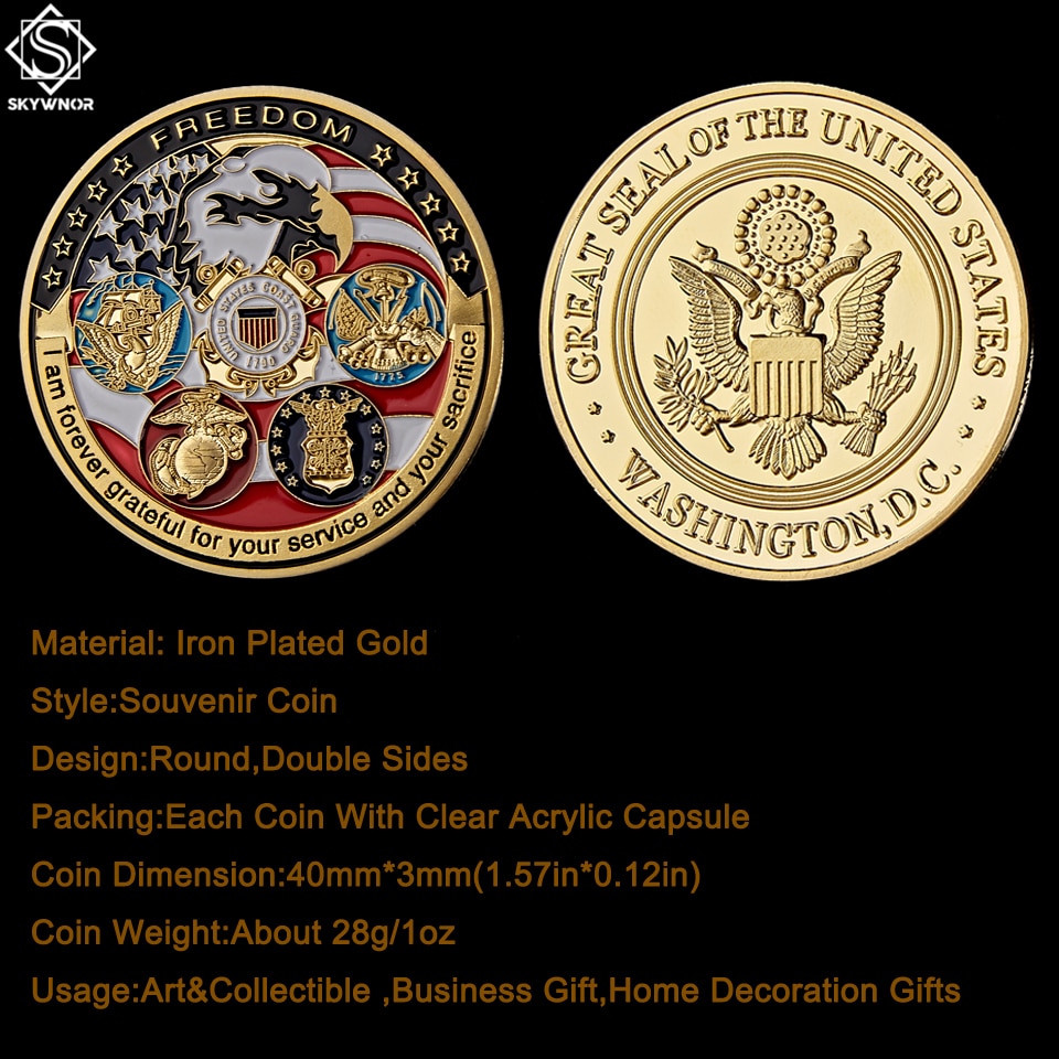 USA Navy USAF USMC Army Coast Guard Coin Collection - Shopilk