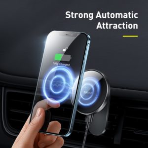 Magnetic Car Phone Holder Wireless Charger for iPhone