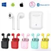 wireless earbuds red pink blue yellow