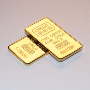 1 oz Credit Suisse Gold Bar .999 Souvenir