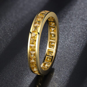 Princess Style 18k Gold Ring