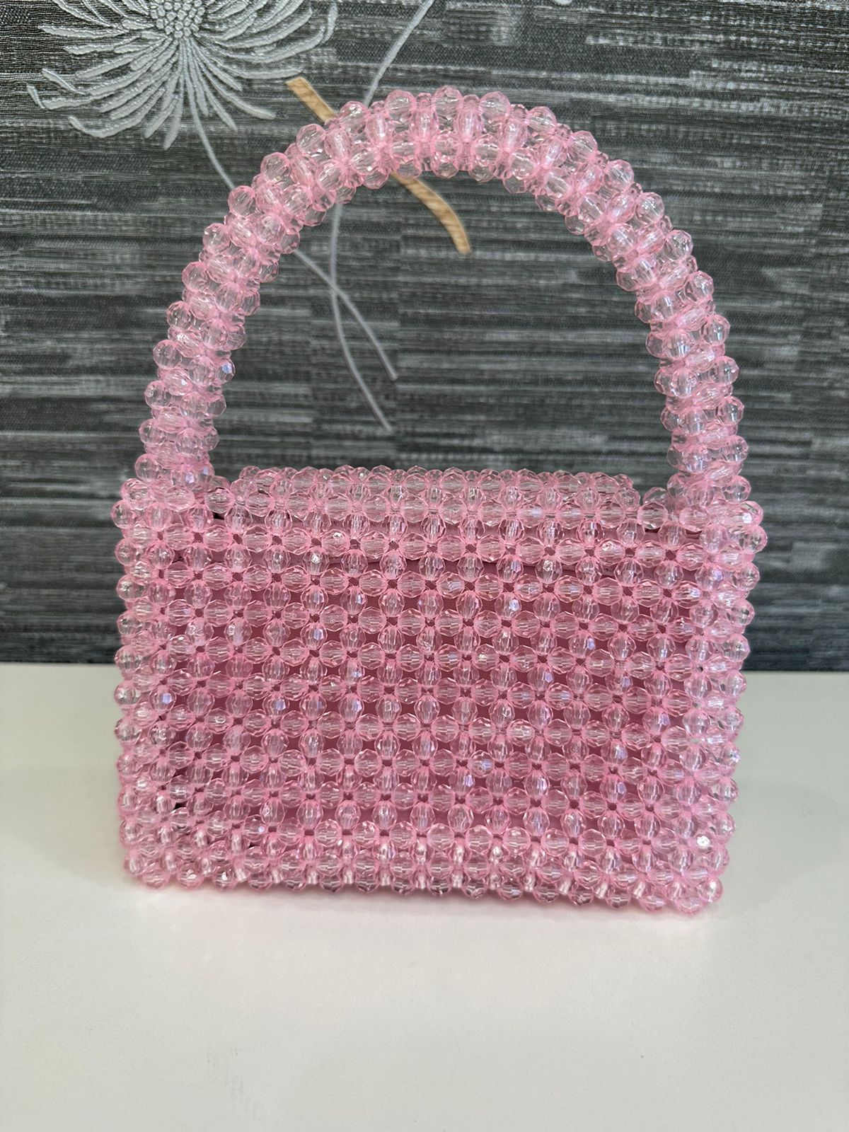 pink handbag handmade